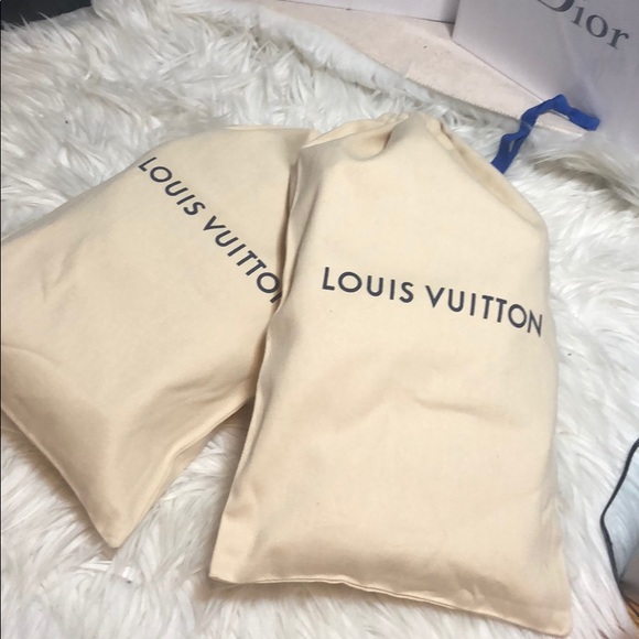 100% AUTHENTIC A Pair of LV DUST BAG (brand NeW) - Picture 5 of 10